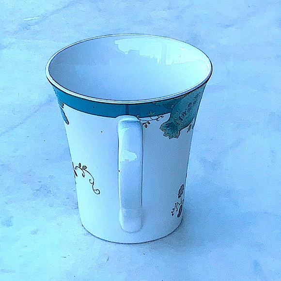 222 FIFTH ELIZA TEAL CUP MUG 12 oz NEW PORCELAIN - Picture 4 of 5